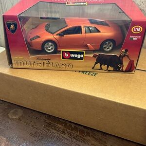 Orange Lamborghini Murciélago Model Car